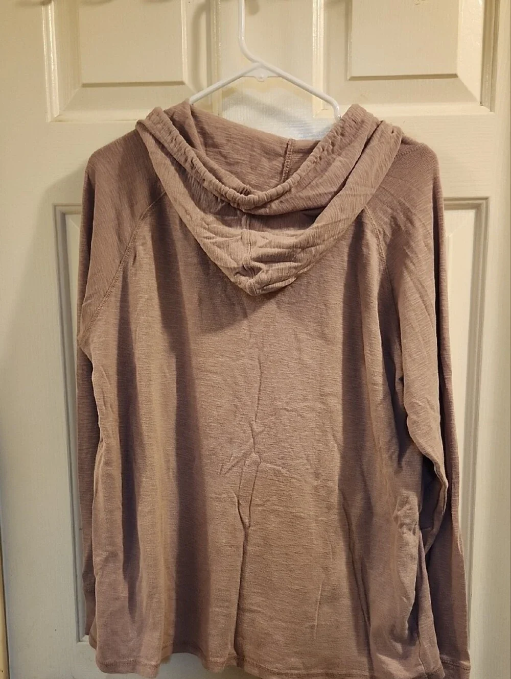 PD&C Mauve-Taupe Hooded Pullover Sweatshirt